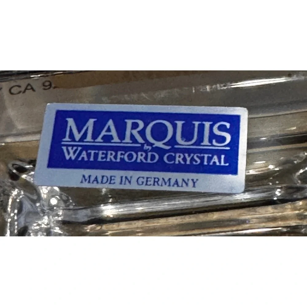 Marquis by Waterford 3.5x5 lead crystal photo frame romance double heart‎ 107826